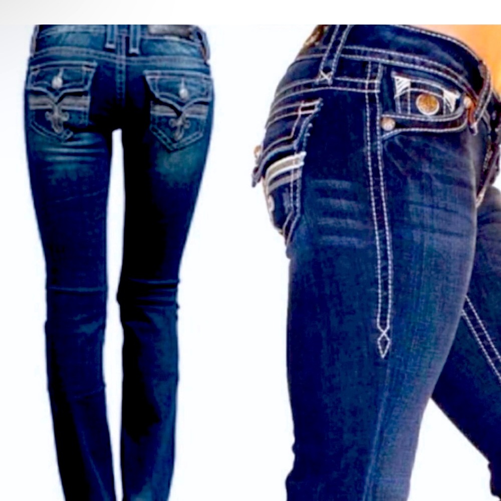 “Like New” Rock Revival Jeans size 31 Boot Cut Posey Style & Free pair of Shoes